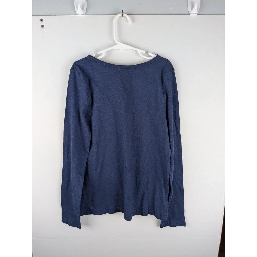 The Children's Place Kids Long Sleeve T Shirt Blue Size L 10 12 Cotton Blend NWT